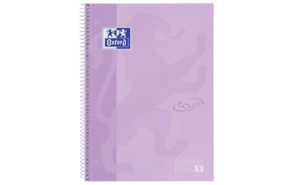 Oxford Bloc-notes School Touch A4+, ligné, pastel