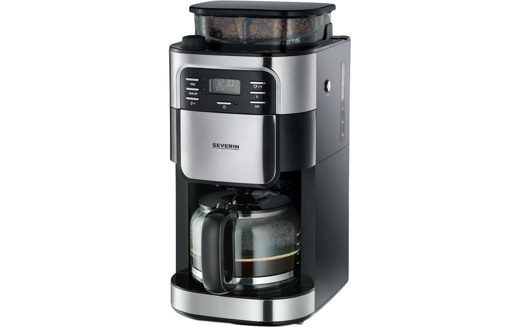 Severin Cafetière filtre KA 4810 Noir/Argenté