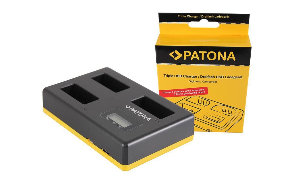 Patona Chargeur Triple Canon LP-E17