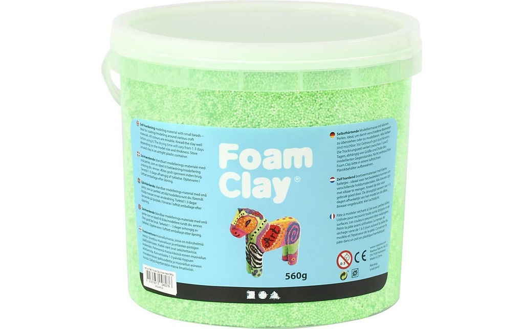 Creativ Company Matière à modeler Foam Clay Vert néon 560g