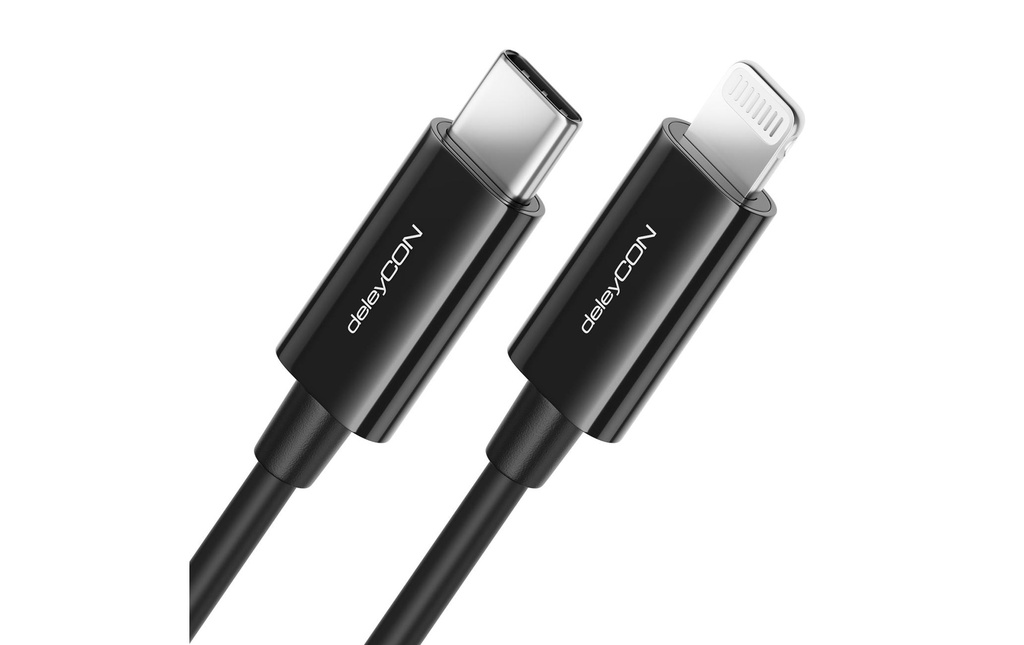 deleyCON Câble USB 2.0  USB-C - Lightning 0.5 m