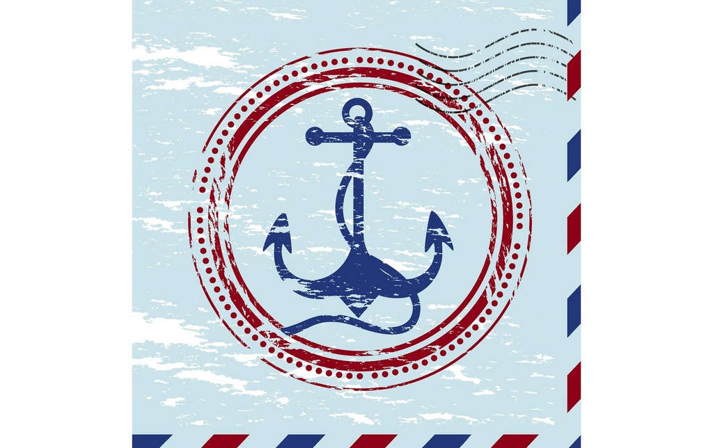 Paper + Design Serviettes en papier Anchor 24 cm x 24 cm, 20 Pièce/s