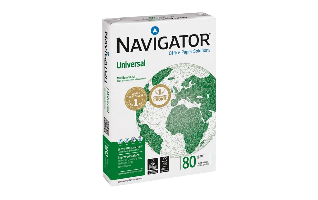 Fischer Papier Papier pour photocopie Navigator A3, 80 g/m² ,500 pièces