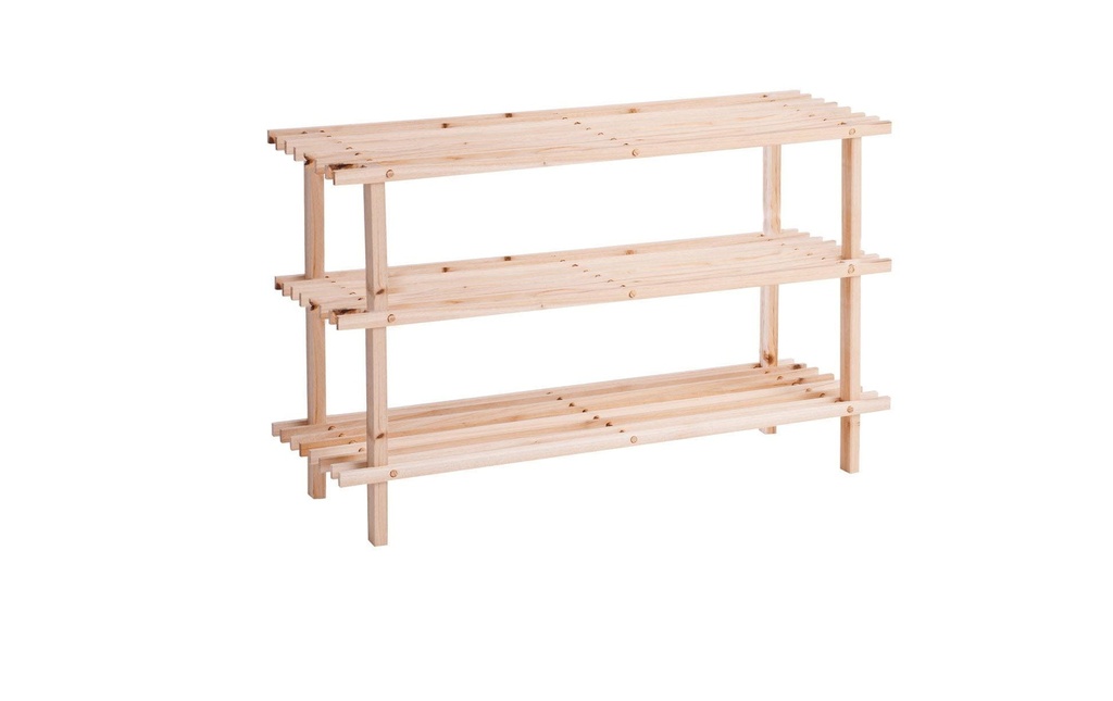 Zeller Present Étagère à chaussures avec 3 étagères 80 x 49.5 cm, bois de pin