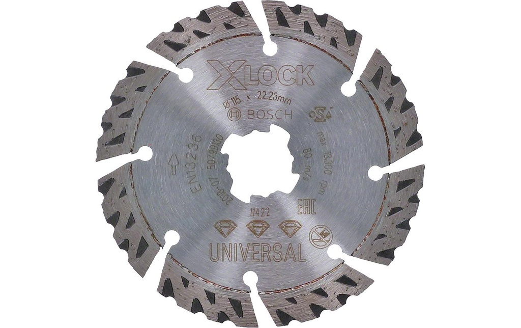 Bosch Professional Disque à tronçonner X-LOCK Best for Universal 115 mm