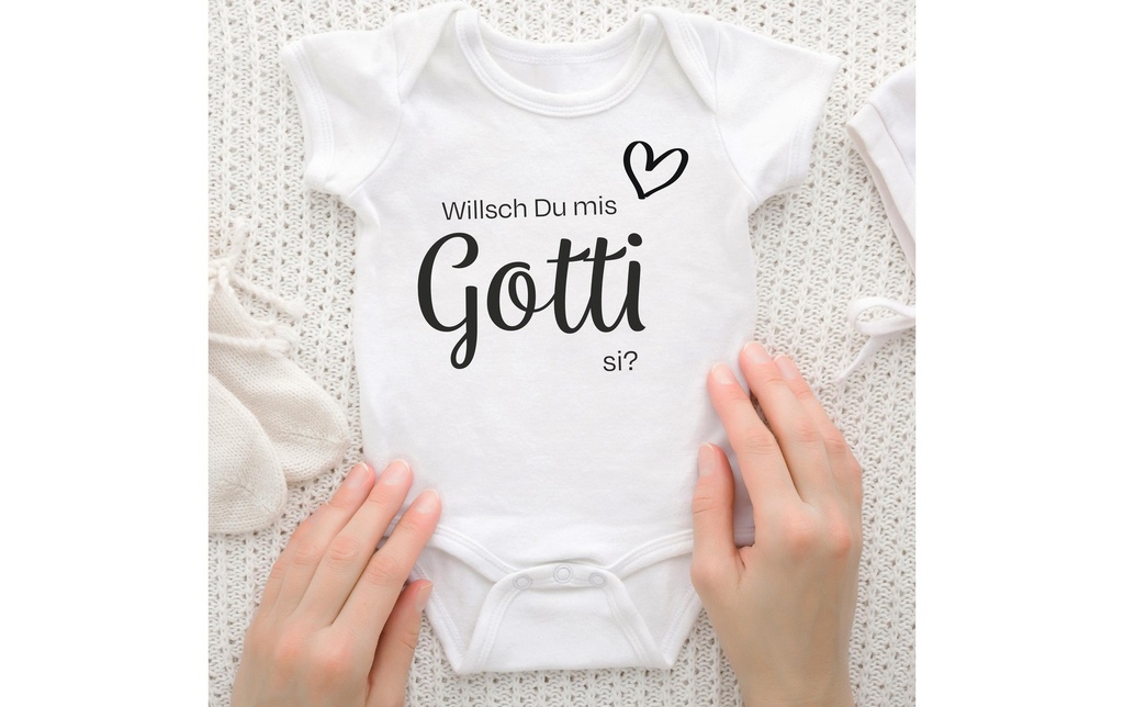 Trendcompany Body pour bébé Willsch du Gotti, 62/68, Blanc