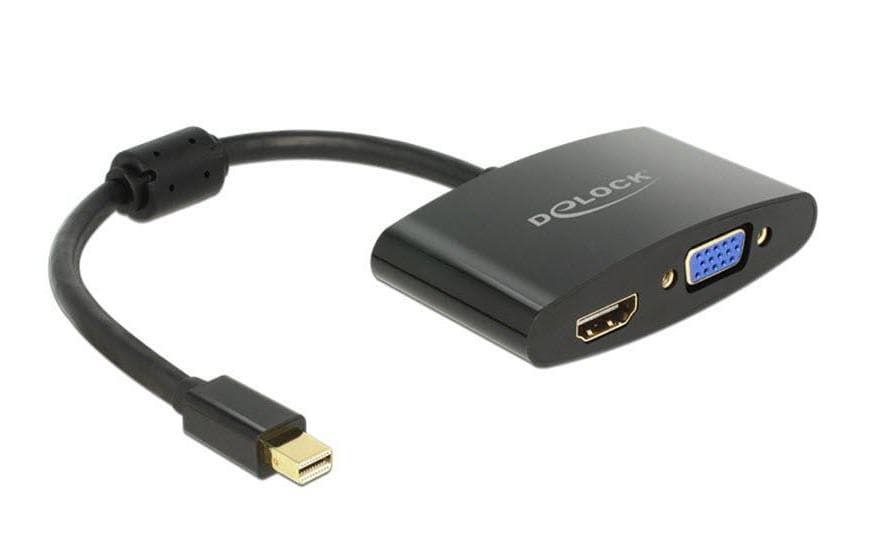 Delock Câble adaptateur Mini DisplayPort - HDMI/VGA