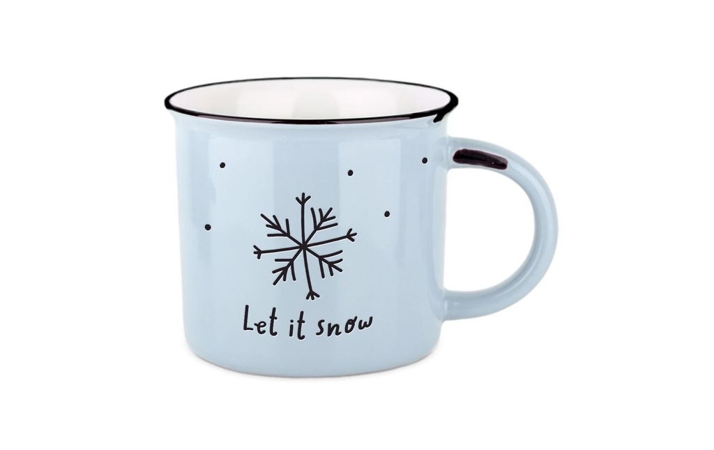 Grafik Werkstatt Gobelet vintage Noël, Let it snow