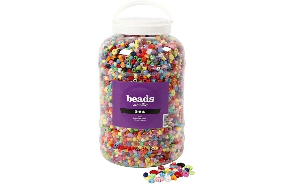 Creativ Company Perles en plastique Kit XXL 3000 g
