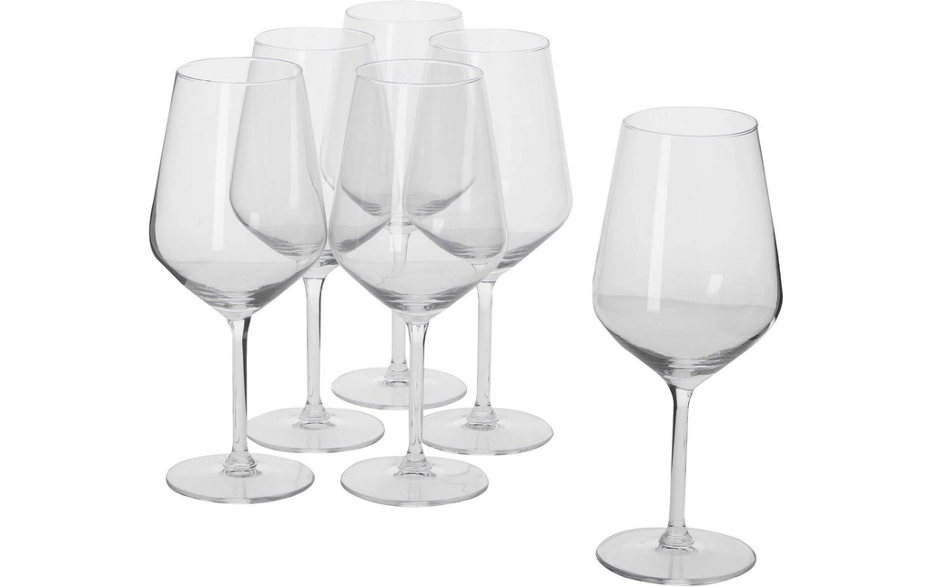 alpina Verres à vin pour le vin rouge 530 ml, 6 Pièce/s, Transparent