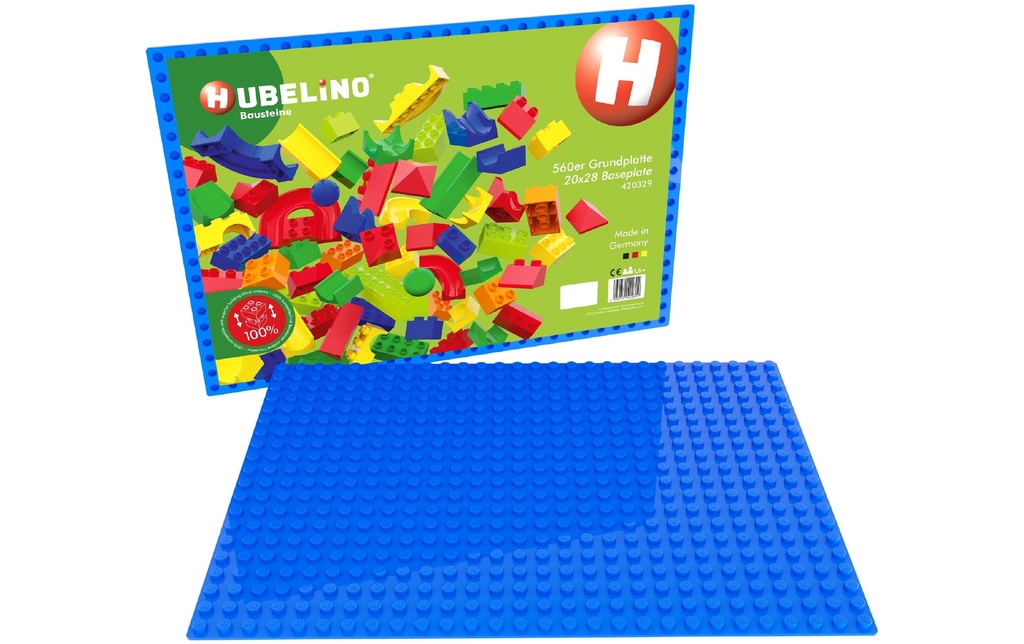 Hubelino Accessoires pour circuits de billes Plaque de base 560 bleu 32 x 44.8 cm