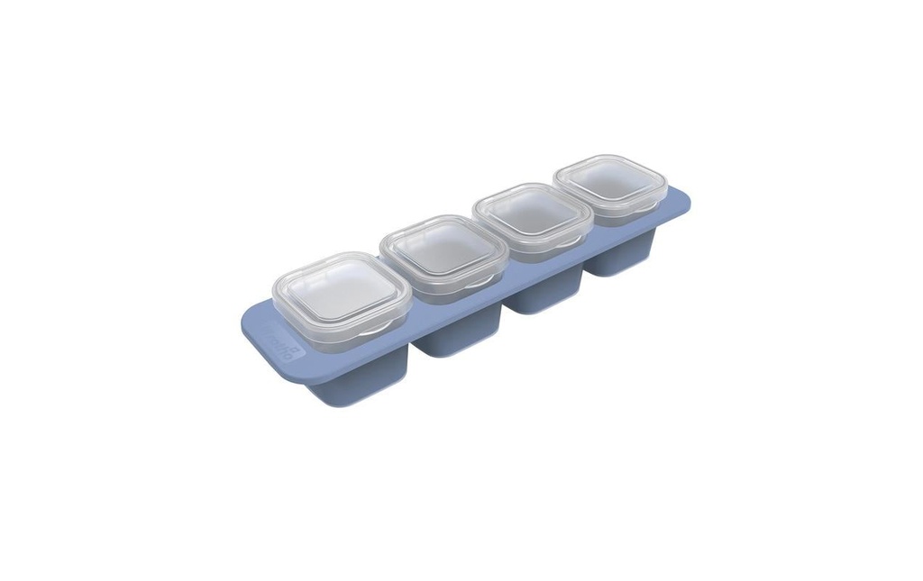 Rotho Boîte à provisions Domino 4 x 0,05 l, Bleu