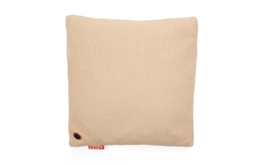 Bodi-Tek Coussin chauffant Cozy Una Strick Fonctionnement sur batterie, brun clair