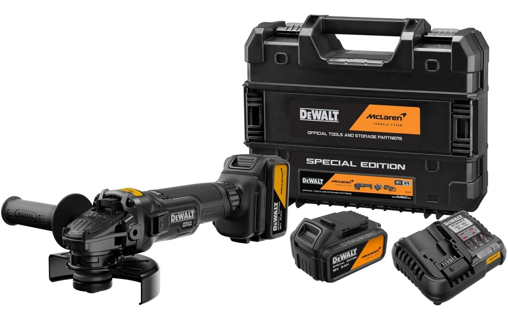 DEWALT Meuleuse d’angle McLaren F1 Team 18 V XR Brushless 125 mm