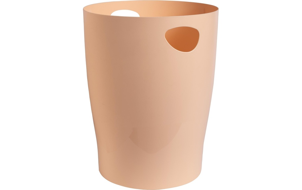 Exacompta Corbeille à papier ECOBIN Aquarel 15 l, Corail