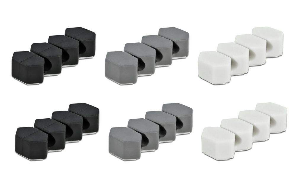 Delock Porte-câble ensemble en nid d'abeille, avec 3 inserts 6 Pièce/s