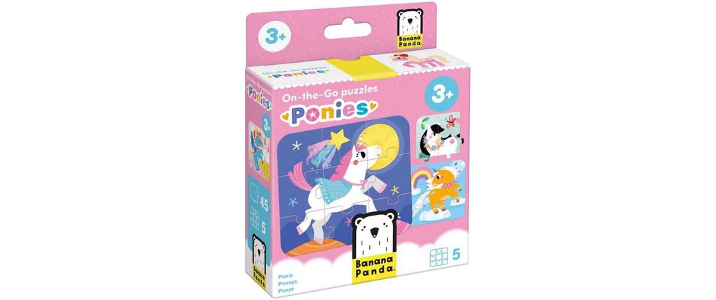 Banana Panda Puzzle Poneys On-The-Go Carton 45 pièces