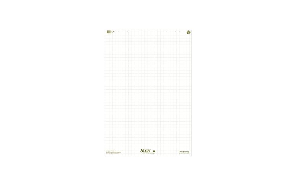 Ursusgreen Tableau à feuilles 68 x 99 cm, 20 feuilles, quadrillé, 5 Pièce/s