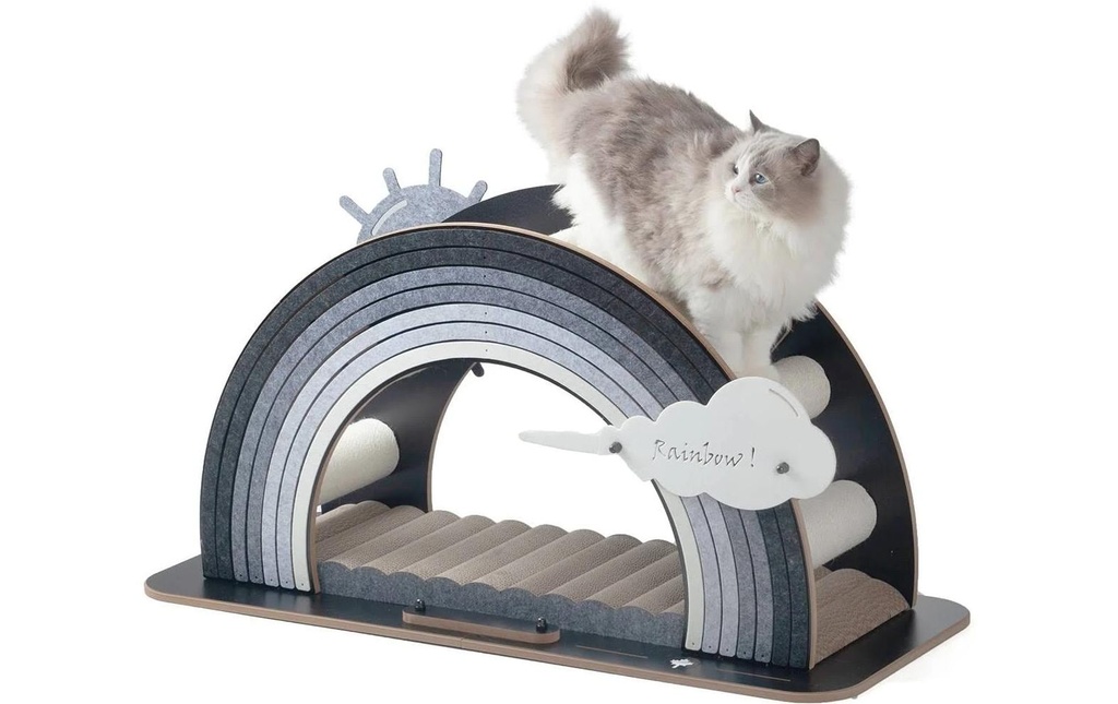 CanadianCat Meuble à griffer design Rainbow Gris