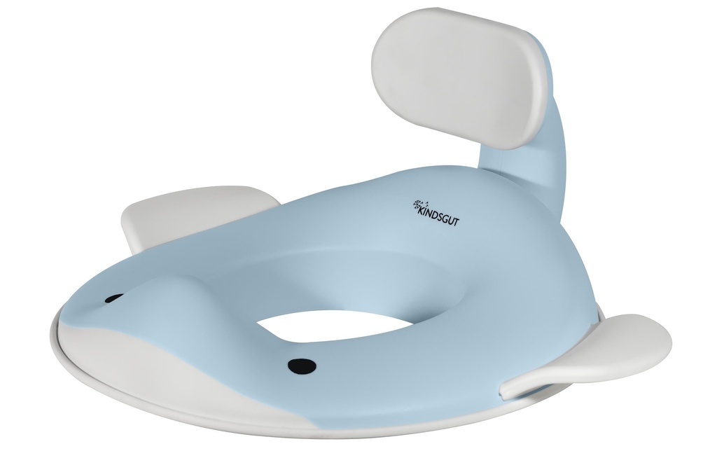 Kindsgut Siège de toilette Baleine Bleu clair