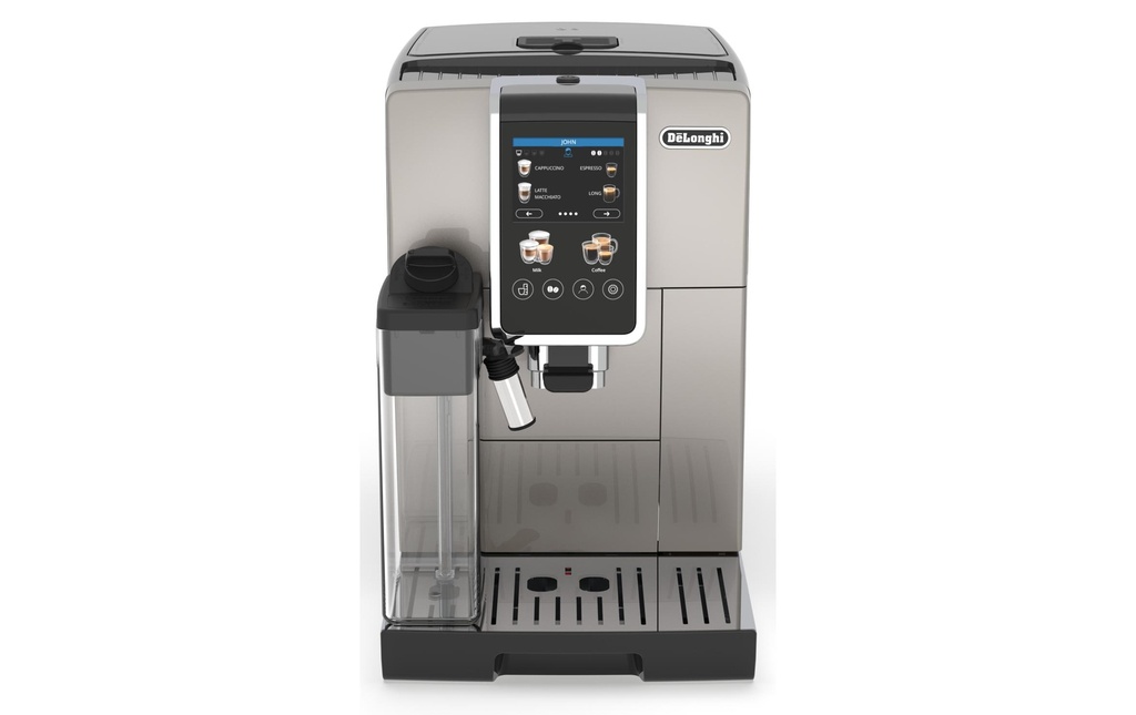 De'Longhi Machine à café automatique Dinamica Plus ECAM380.85 Taupe