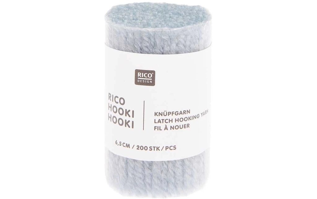 Rico Design Fil à nouer Hooki Bleu clair