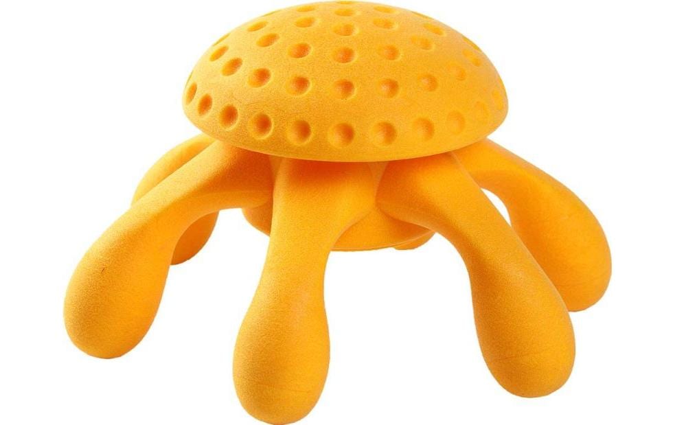 KIWI WALKER Jouet pour chien Octopus Orange, M, 17 x 17 x 9 cm