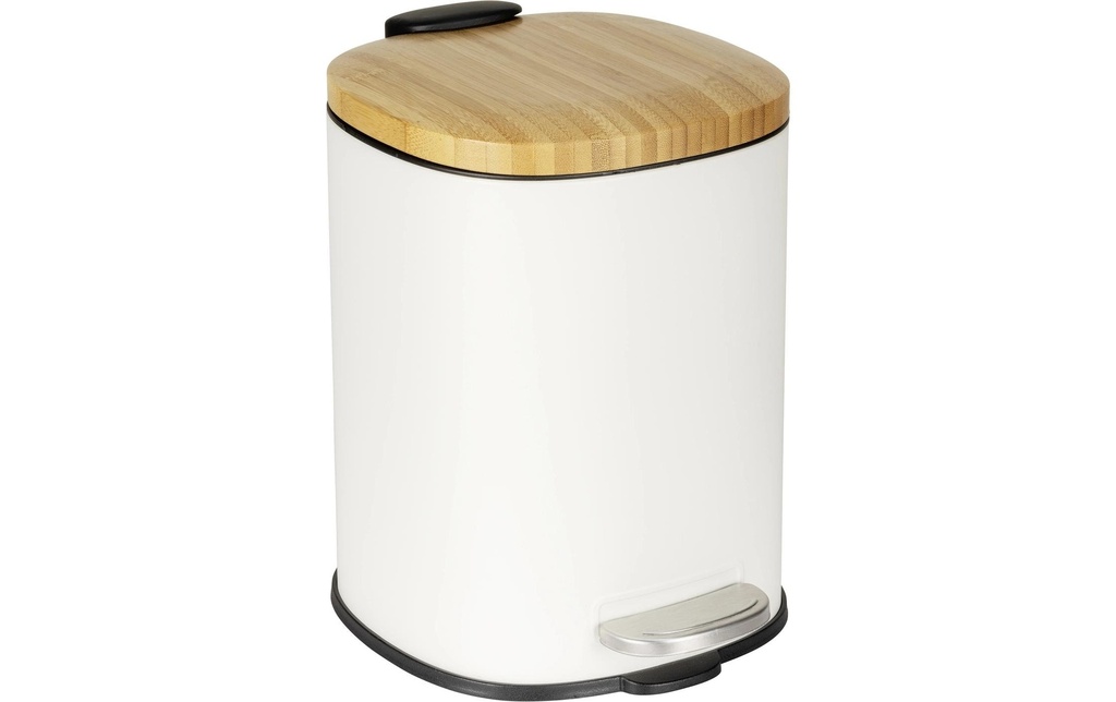 Wenko Poubelle à pédale Fianema 3 l, Blanc
