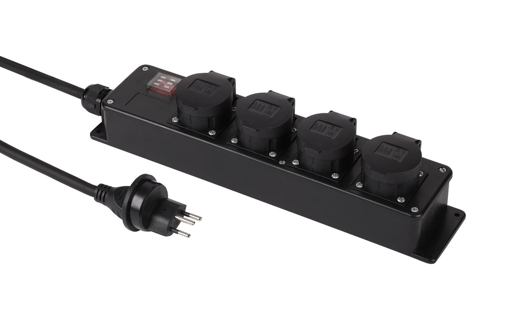 Schönenberger Barrette de connecteurs industrielle Plastique 4 xT13 IP55