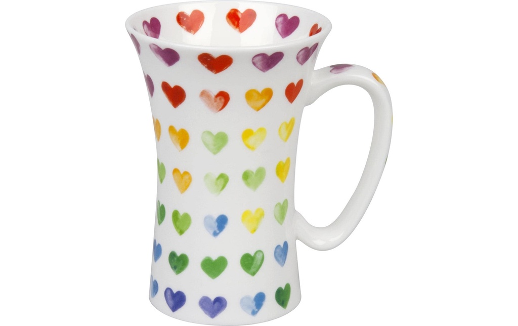 Könitz Tasse universelle Colourful cast hearts 630 ml, 1 Pièce/s, Blanc