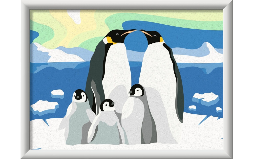 Ravensburger Peinture avec chiffres CreArt – La famille Pingouin