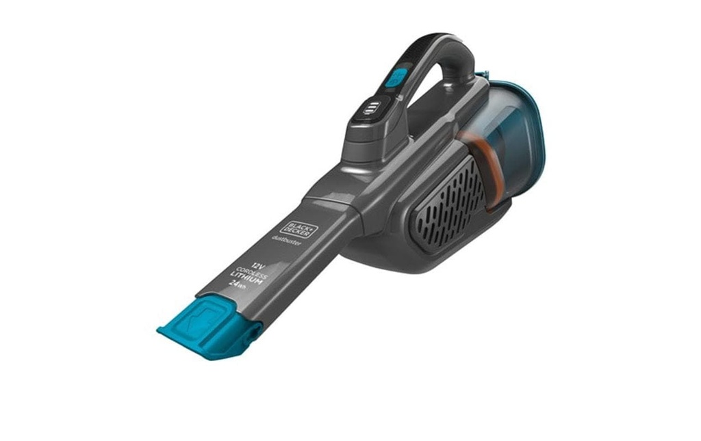 BLACK+DECKER Aspirateur à main sans fil 24 Wh 12 V Lithium Bleu/Titane