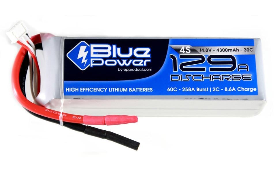 EP Batterie RC LiPo 4300 mAh 14,8 V 30C BluePower