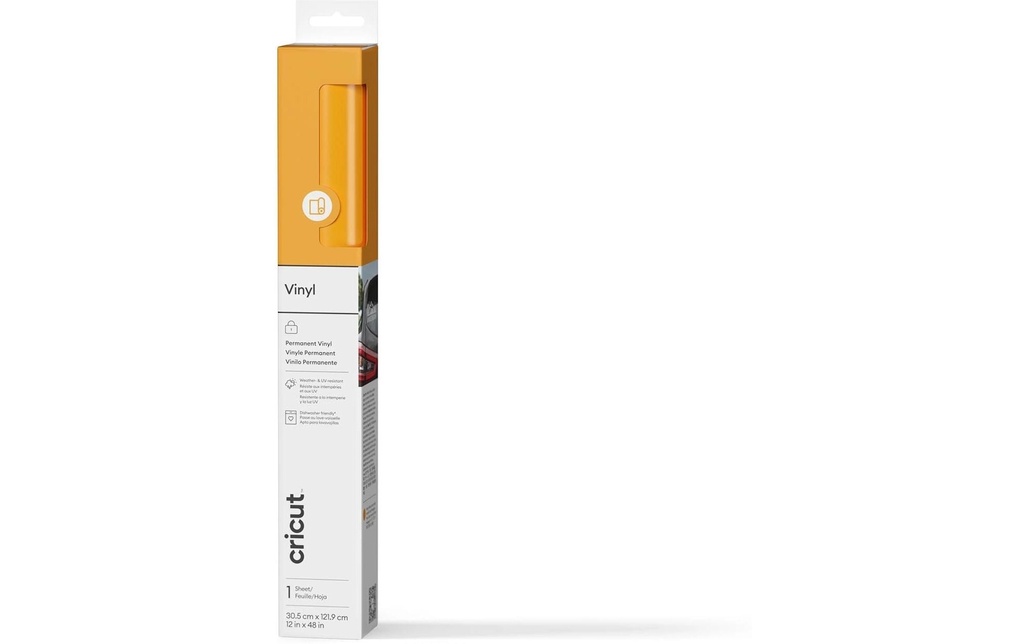 Cricut Film de vinyle Premium  Permanent 30.5 x 122 cm Jaune