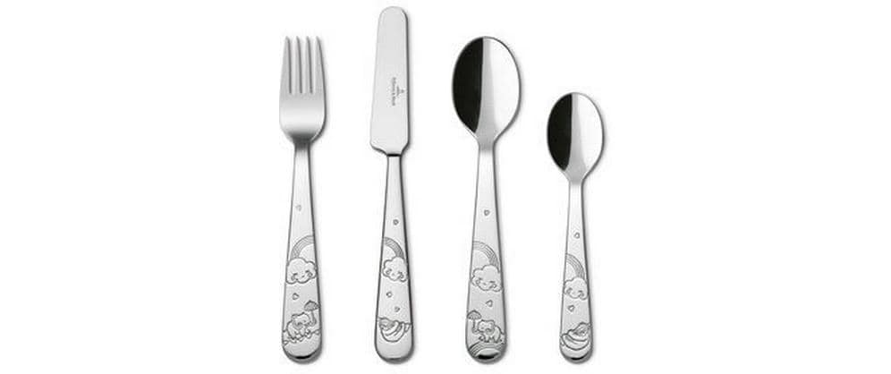Villeroy & Boch Set de couverts pour enfants Walk Elephant 4 pièces, argent