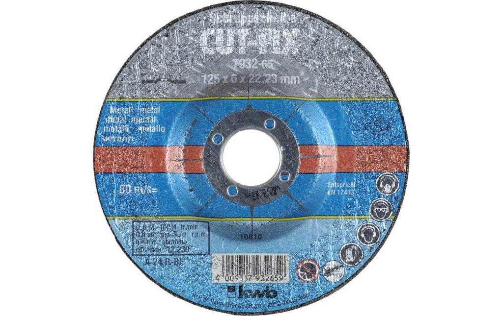 kwb Disque à ébarder CUT-FIX, Métal Ø 125 x 6.0 mm
