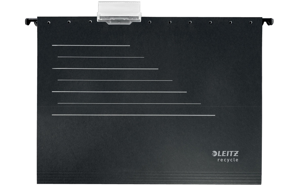 Leitz Dossier suspendu ALPHA Recycle Noir, 10 pièces
