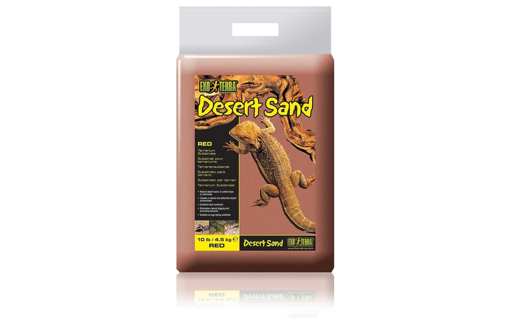 Exo Terra Substrat de sol Desert Sand, Rouge, 4.5 kg