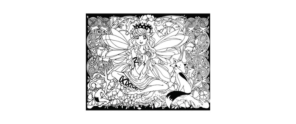 Tataruga Kits de peinture Image de velours A4, fée du manga