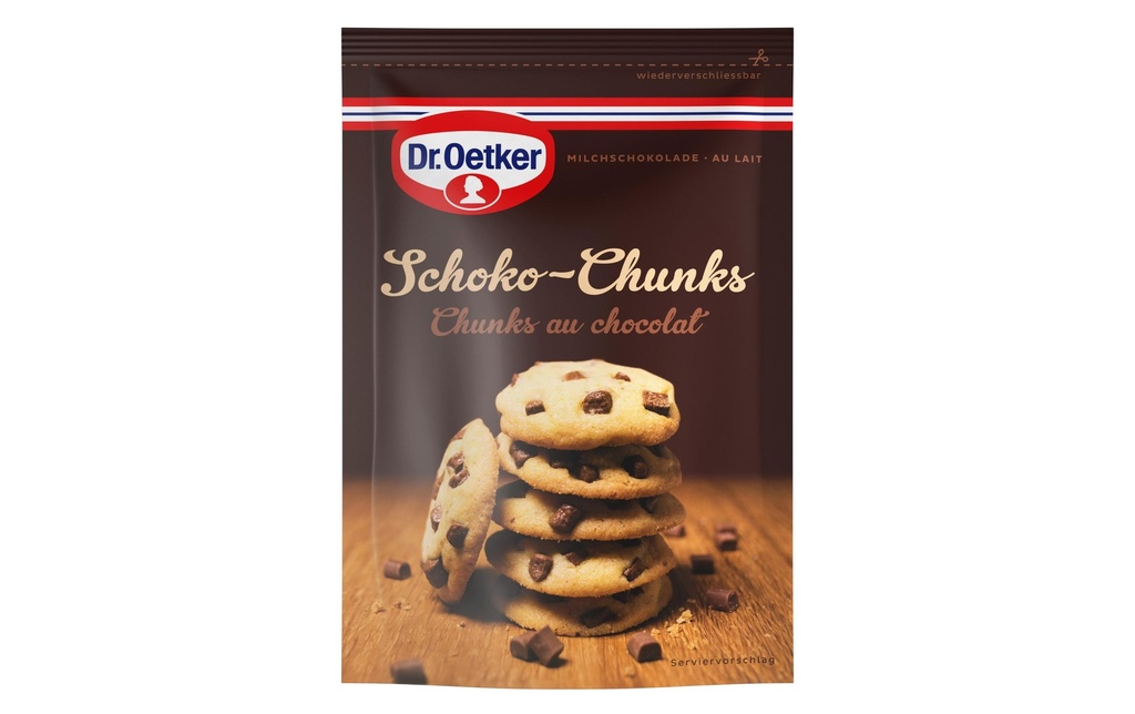 Dr.Oetker Morceaux de chocolat  Schoko Chunks chocolat au lait 100 g