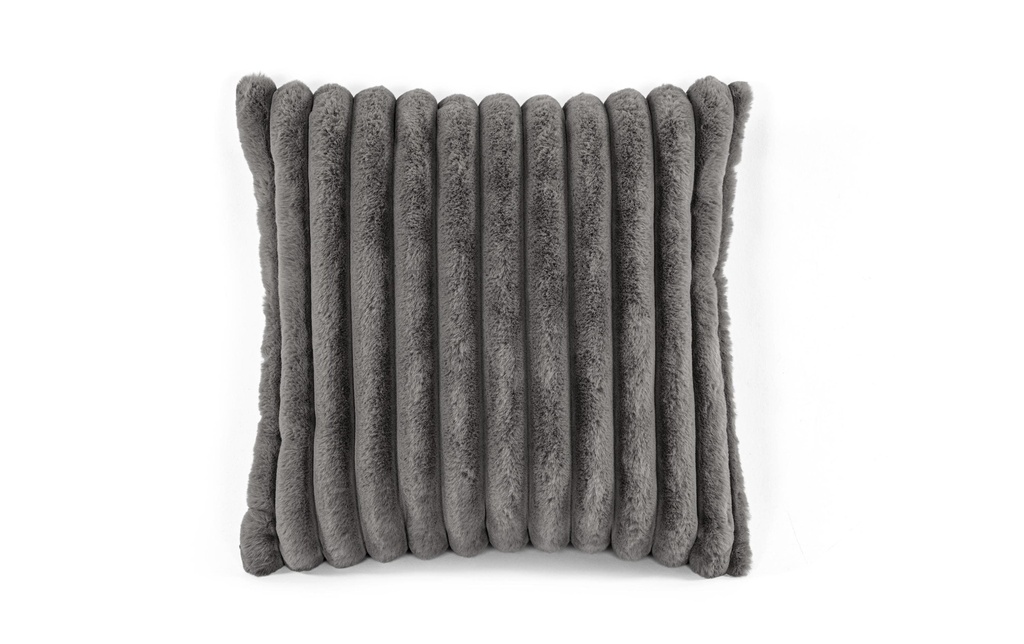 Tiseco Coussin Rabbit Stripe farci 45 x 45 cm, Gris