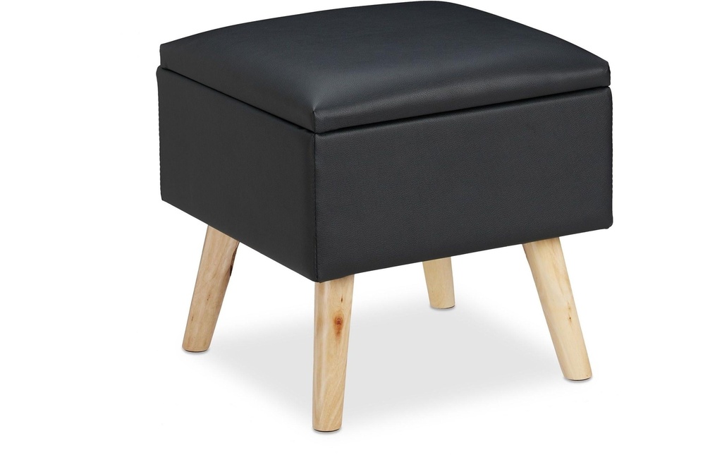 relaxdays Tabouret Noir