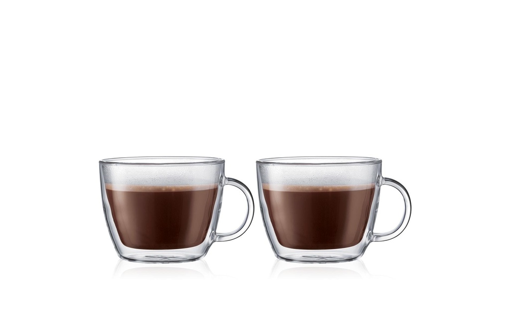 Bodum Tasse Caffè Latte Bistro (set de 2) Transparent, 0.45 l