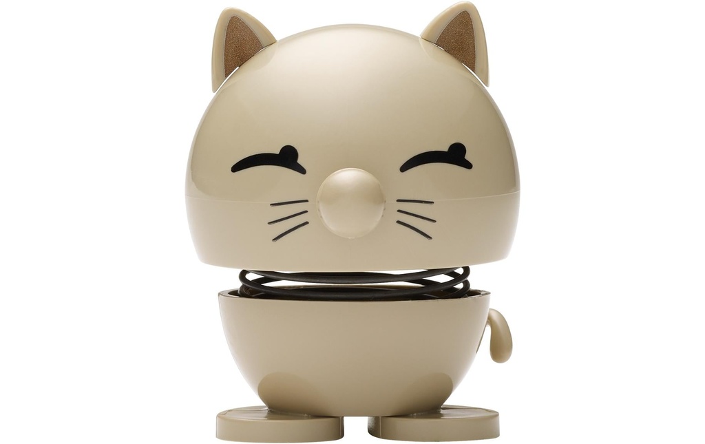 Hoptimist Objet à exposer Bimble chat S 7.3 cm, Beige