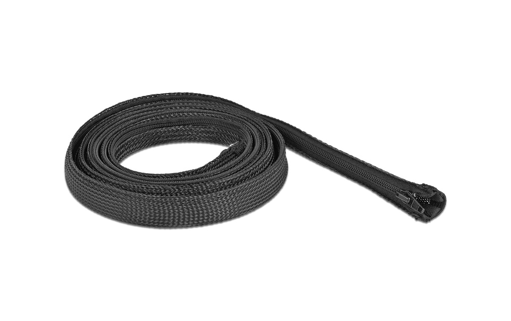 Delock Gaine de câble 2 m x 20 mm, avec fermeture éclair Noir