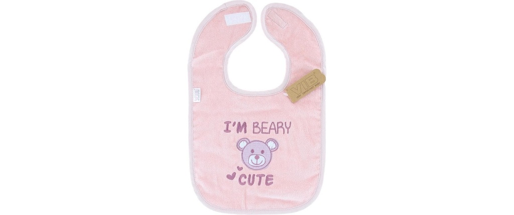 Very Important Baby Bavoir I`m Beary Mignon rose 38 x 22 cm