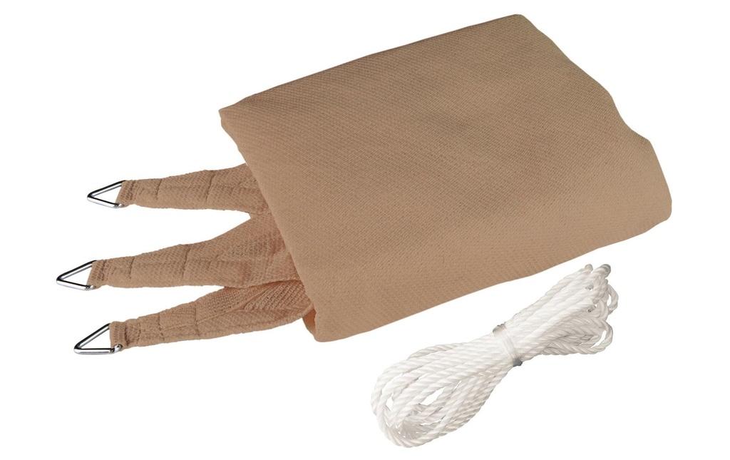 Windhager Voile d’ombrage 400 cm, triangle, roseau