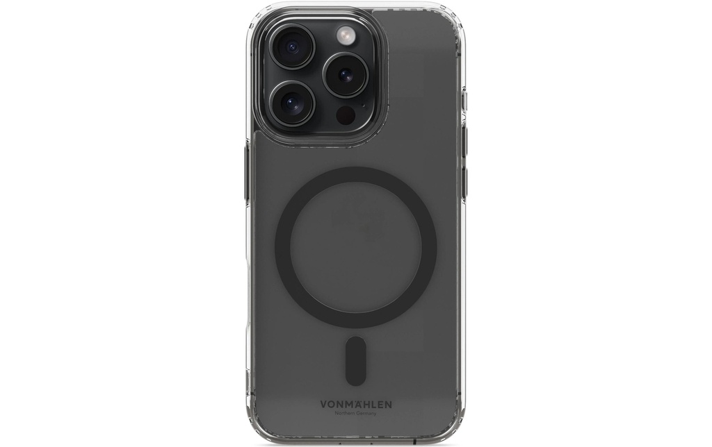 Vonmählen Coque arrière Transparent  iPhone 16 Pro Max Black