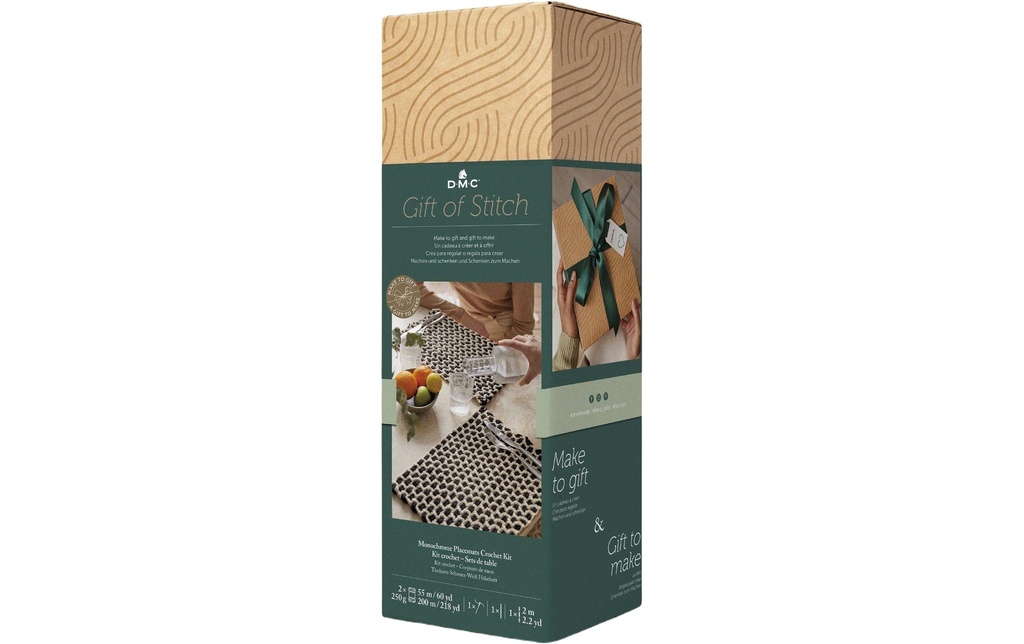 DMC Kit de crochet Gift of Stich Set de table, 45 x 30 cm