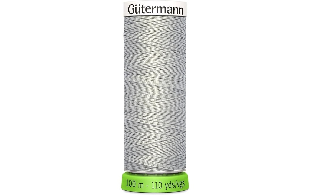 Gütermann Fil à coudre et à broder Machine à coudre rPET 100 m Gris clair